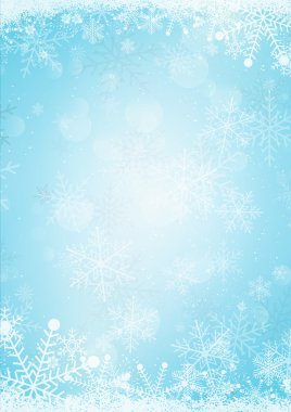 Hafif mavi kış kar tatil kağıt arka plan