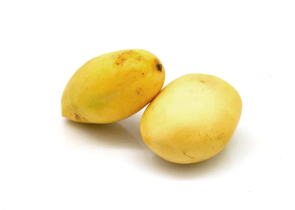 Zwei gelbe Mangos — Stockfoto