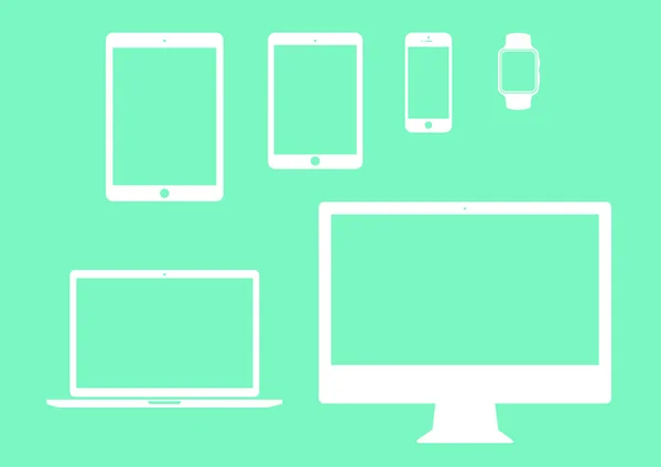 telefon, tablet, notebook, bilgisayar hattı Icon set 