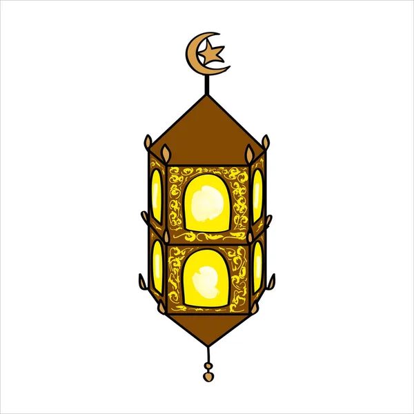 Ramadan Element Laterne Illustration — Stockvektor