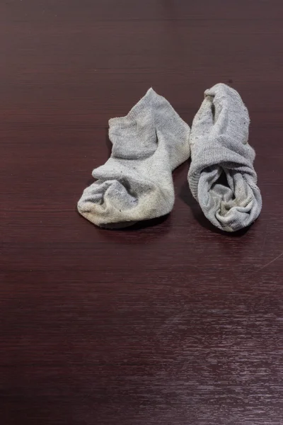 Dirty socks on the floor