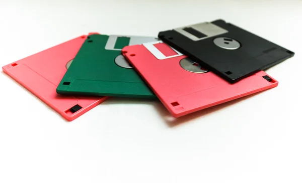 Floppy disks of colors — Stock Photo, Image