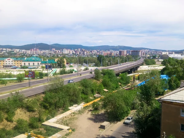 Vue depuis la fenêtre — Photo