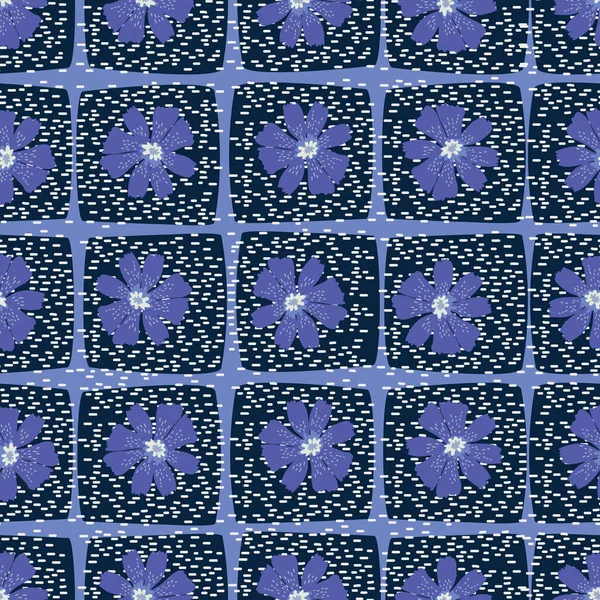 Floral Seamless Pattern Chicory Texture — Stockový vektor