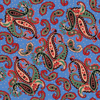 Şalı desenli kusursuz dekoratif desen