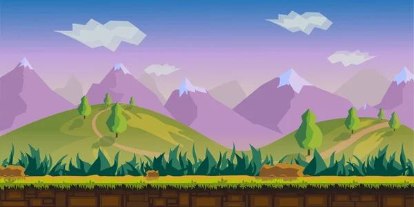 Paisaje Vector Ilustración — Vector de stock