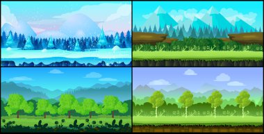 Vektör sorunsuz oyun arka plan belirleme