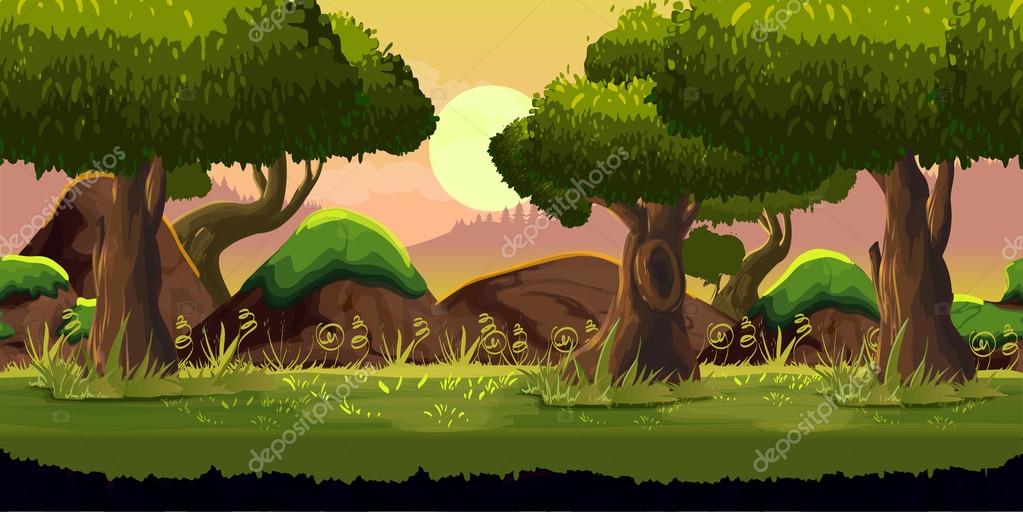 2d forest background