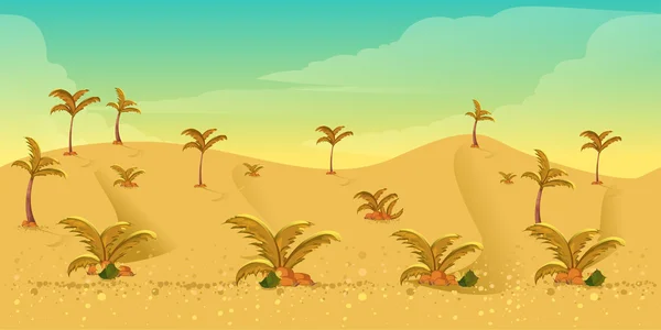 Fundo do jogo do deserto — Vetor de Stock