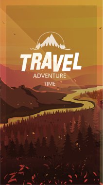 Turizm tatil orman manzara hiking