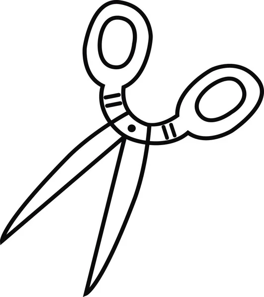Icône ciseaux, logo isolé sur fond blanc — Image vectorielle