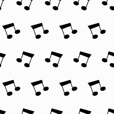 Müzikal notanın vektörsüz deseni.