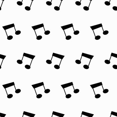 Müzikal notanın vektörsüz deseni.