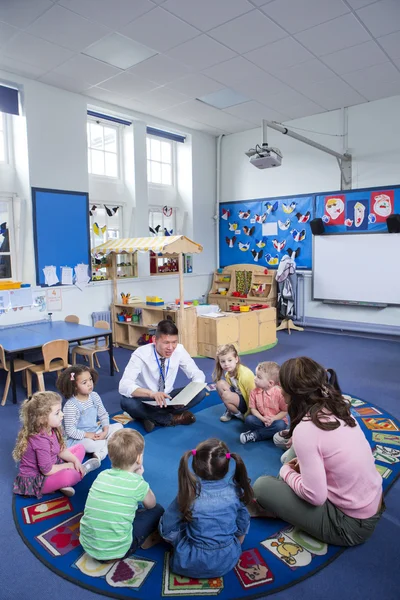 Storytime at Nursery — Stock Photo, Image