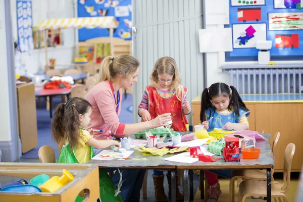 Arts and Crafts at Nursery — Stock Photo, Image