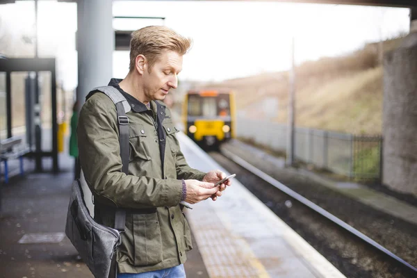 Catching the train — Stock Photo, Image