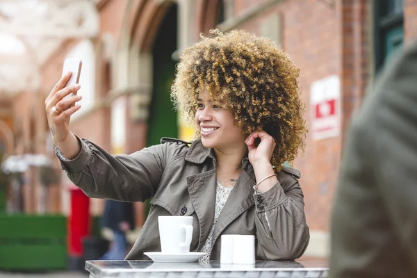 Tågstation selfie! — Stockfoto