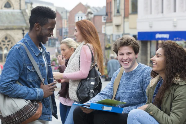 Studenten lernen im Freien — Stockfoto