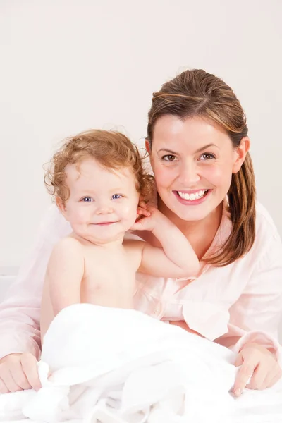 Baby after bath time — Stock Photo, Image