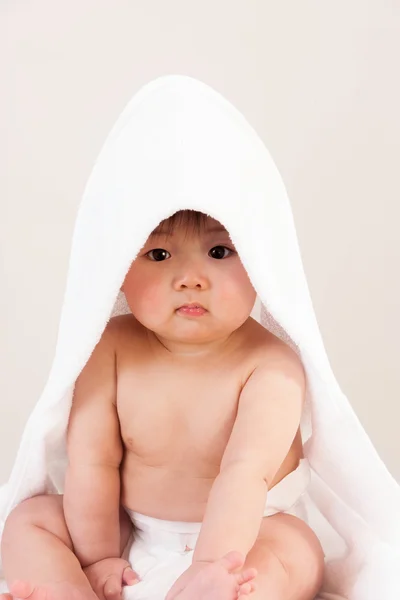 Baby after bath time — Stock Photo, Image