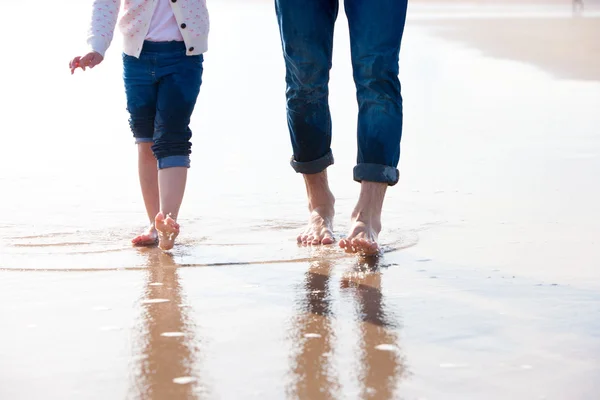 Barefoot on Beach — Stock Photo, Image