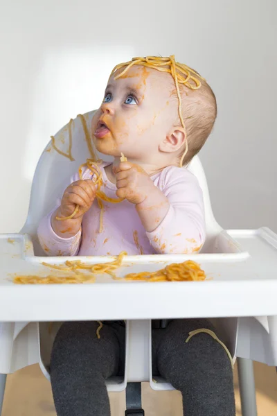 Spaghetti Head — Stock Photo, Image