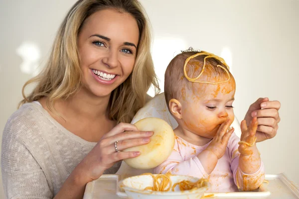 Spagetti röran — Stockfoto