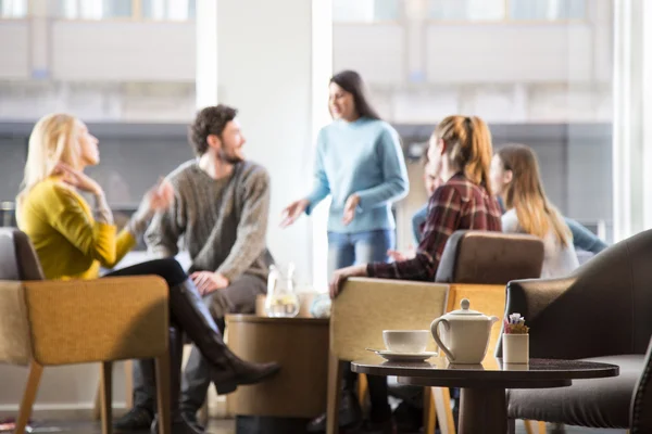 Morning coffee with friends