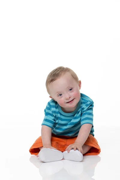 Mutlu Downsyndrome bebek
