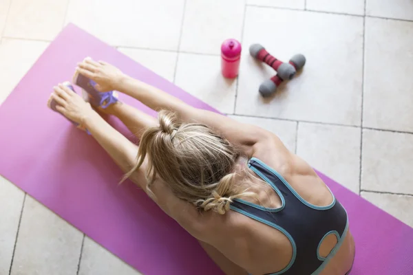 Post-egzersiz evde uzanır