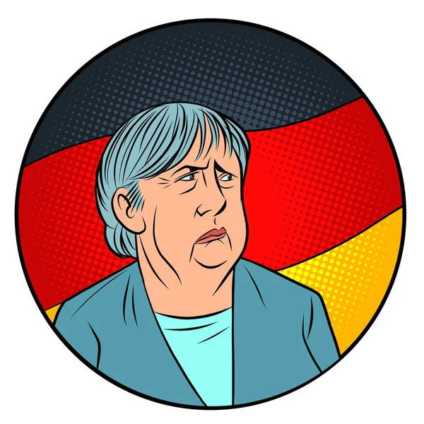 Angela Merkel Kanzlerin von Deutschland — Stockvektor