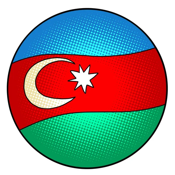 Azerbajdzjans nationella flagga — Stock vektor