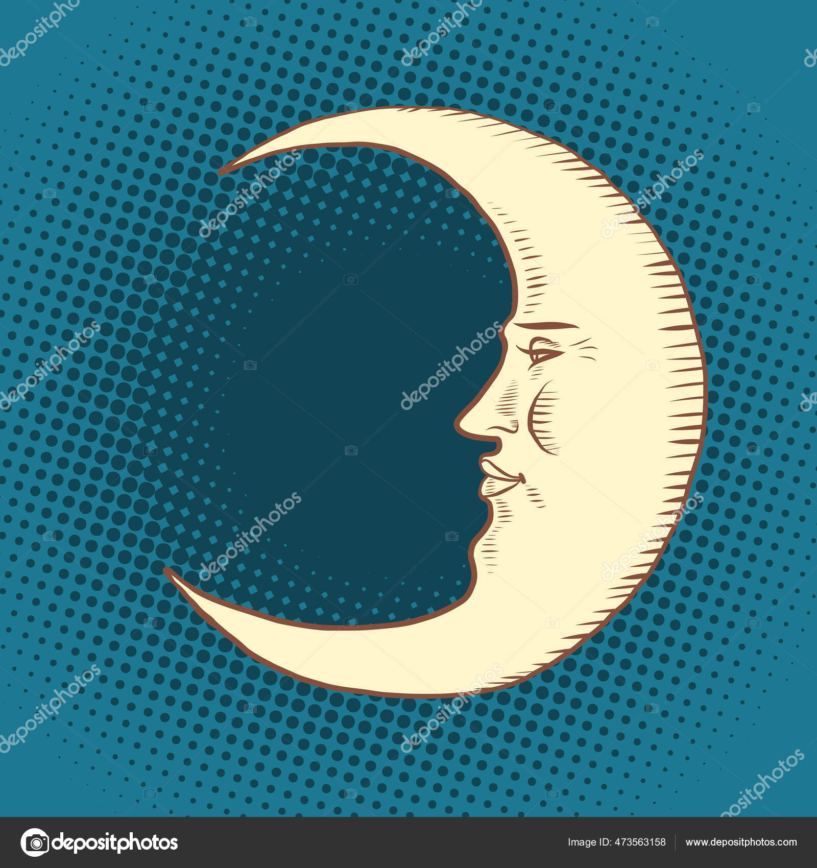 Ícone de desenho crescente desenhado à mão sinal de lua desenho vetorial  símbolo noturno isolado