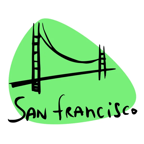 San Francisco CA USA — Stock Vector