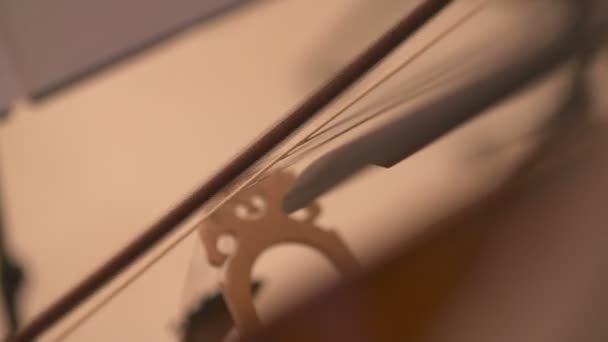 管弦乐队的大提琴演奏大提琴的音乐家 — 图库视频影像