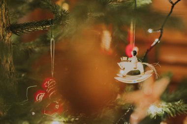 Noel Arkaplanı Kapalı Dekoratif Noel Ağacı