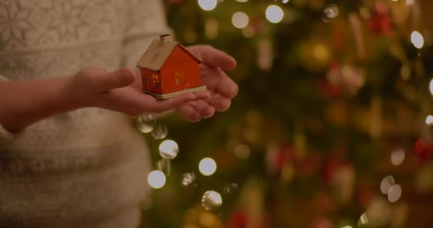 Verschiedene Christbaumschmuck Weihnachtskugeln — Stockvideo
