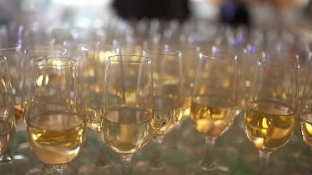 Flautas de champanhe Ano Novo — Vídeo de Stock