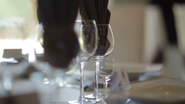 Shoot of an elegant tableware. — Stock Video
