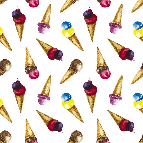 Suluboya dondurma ile Seamless Modeli