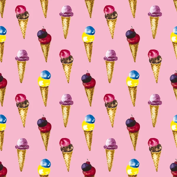 Suluboya dondurma ile Seamless Modeli