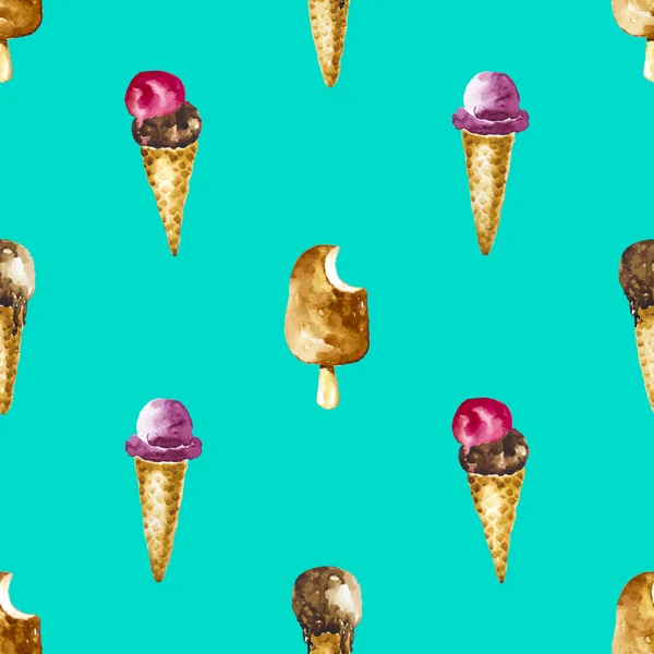 Suluboya dondurma ile Seamless Modeli