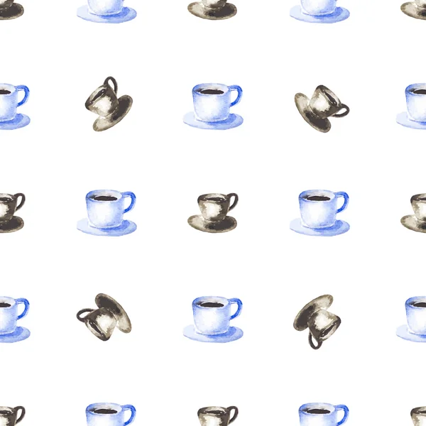 Suluboya kahve ile Seamless Modeli