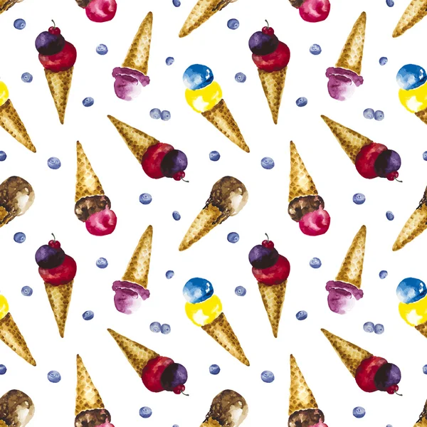 Suluboya dondurma ile Seamless Modeli