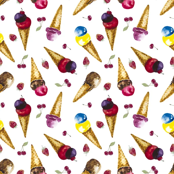 Suluboya dondurma ile Seamless Modeli