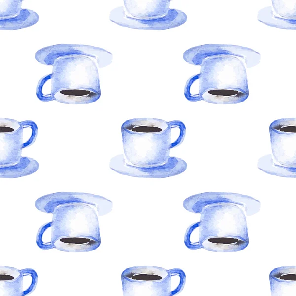 Suluboya kahve ile Seamless Modeli