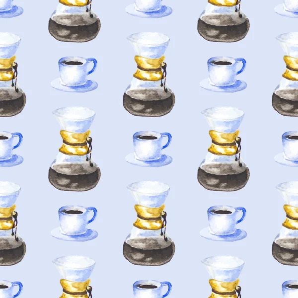 Suluboya kahve ile Seamless Modeli