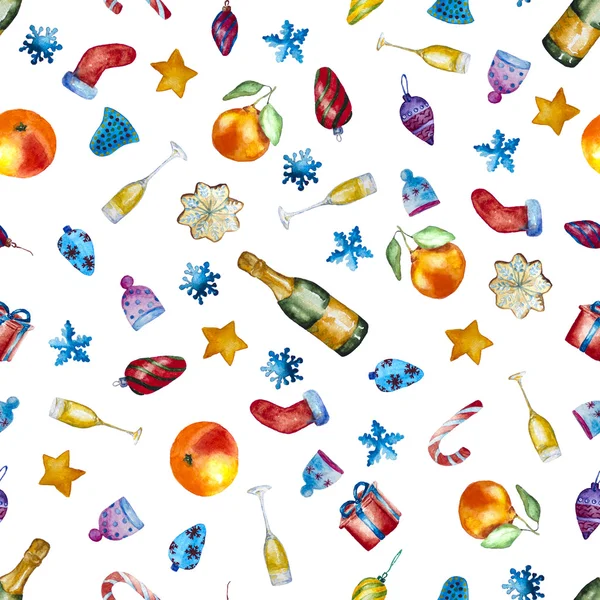 Suluboya karlı kış ile Seamless Modeli