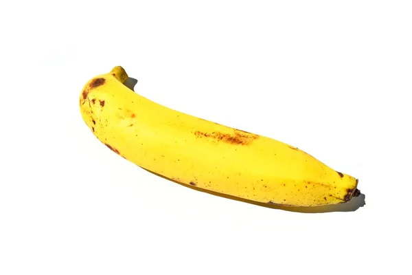 Musa Bananenfruit Geïsoleerd Witte Achtergrond — Stockfoto