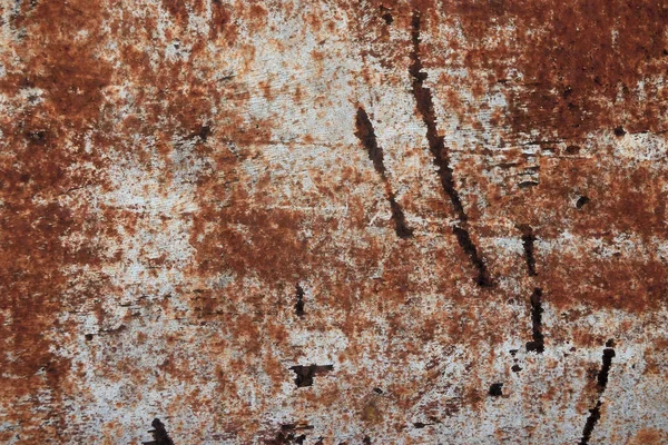 Rusty Hnědý Povrch Stříbrné Nebo Šedé Desce Pozadí Textura Starého — Stock fotografie